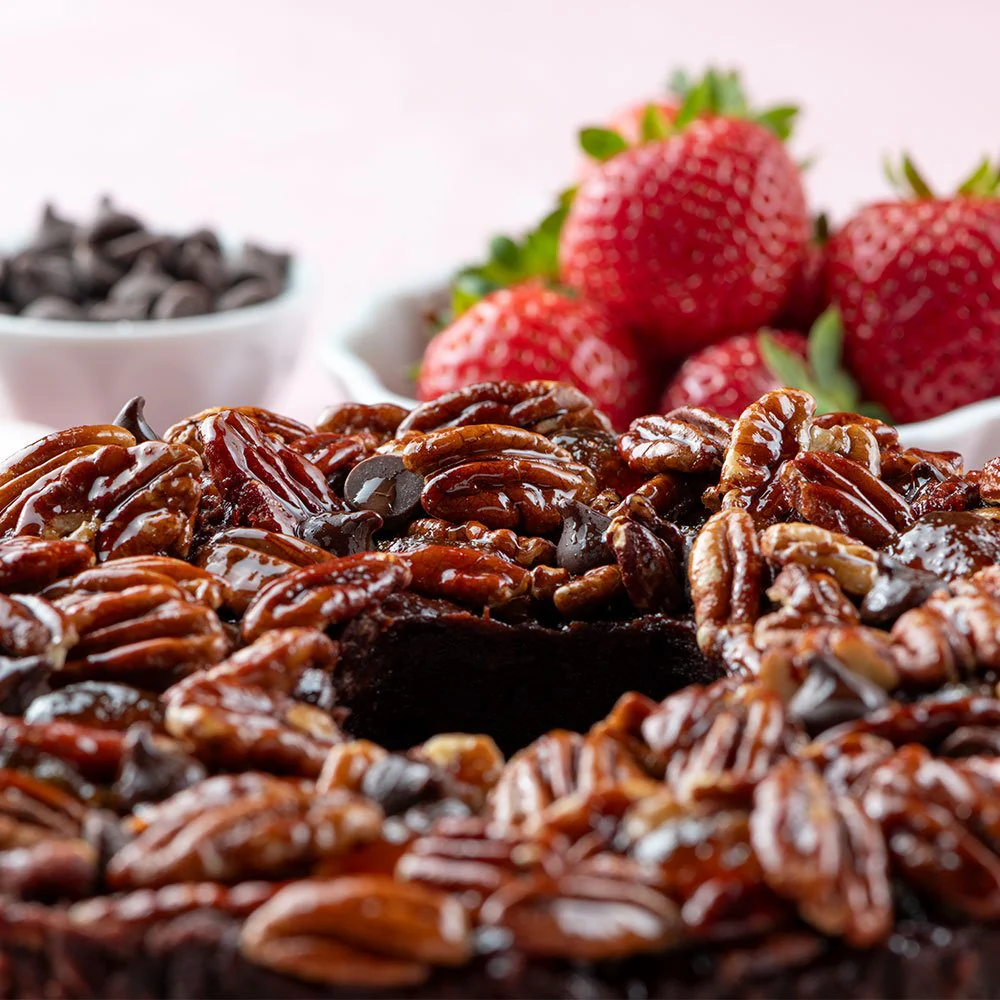 Strawberry Fudge Pecan Cake - Image 5