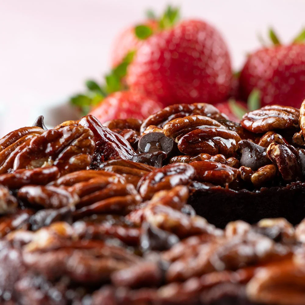 Strawberry Fudge Pecan Cake - Image 9